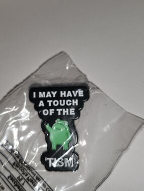 Green Frog Enamel Pin - "I May Have a Touch of the TISM"